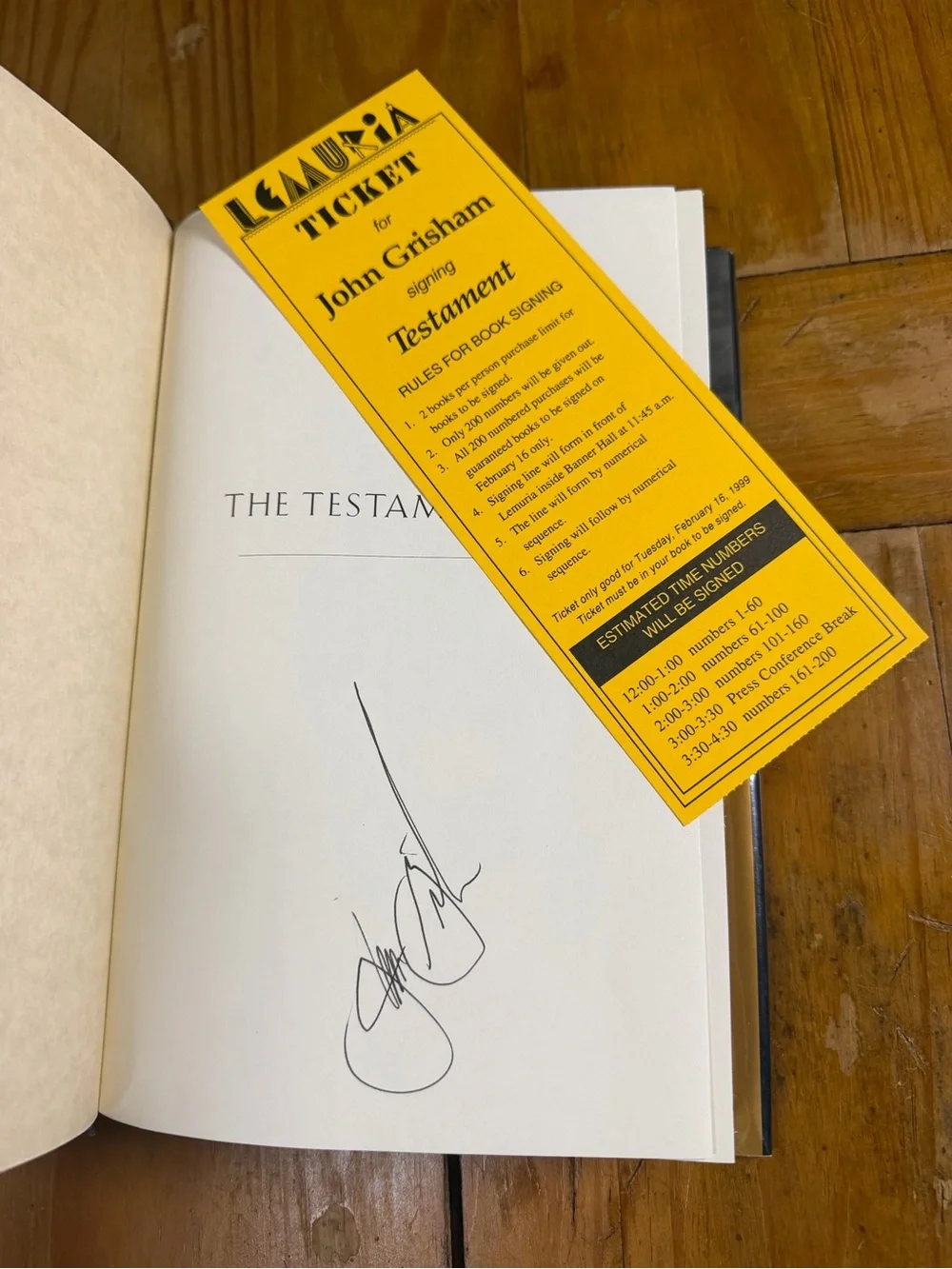John Grisham testament by